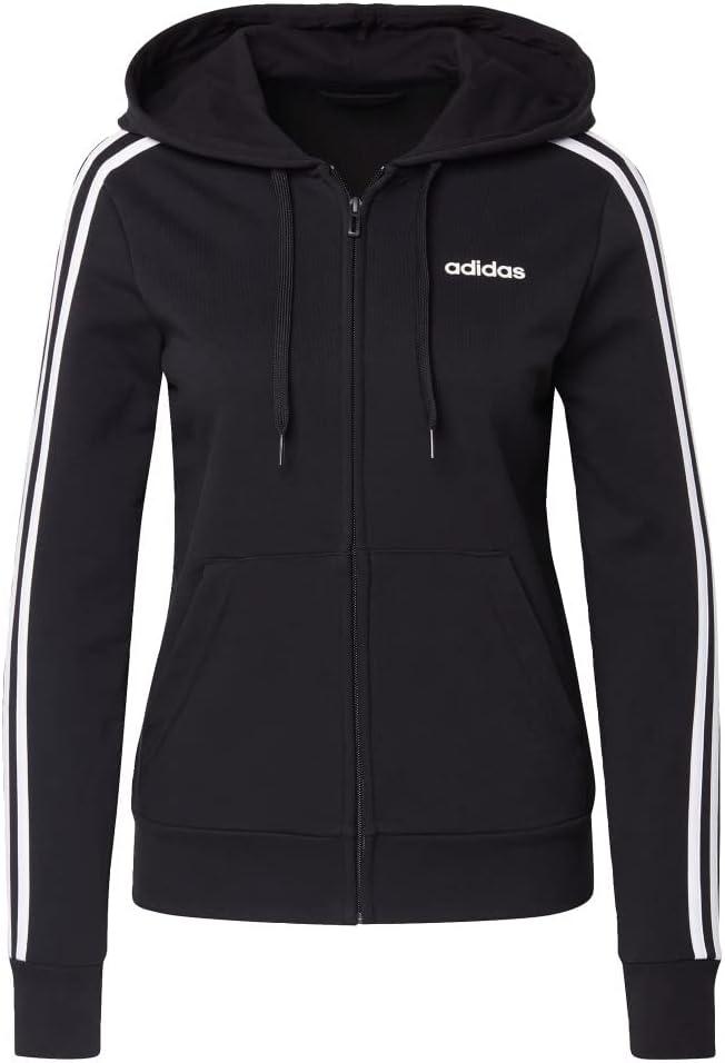 image:imageadidas Essentials 3Stripes Hoodie WomensBlackWhite