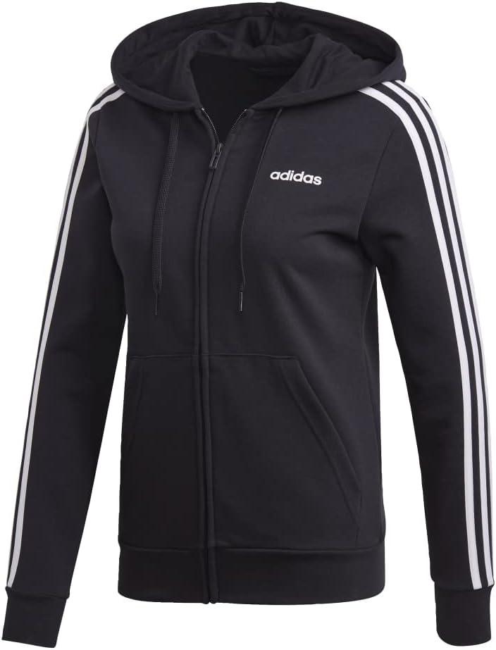 image:imageadidas Essentials 3Stripes Hoodie WomensBlackWhite