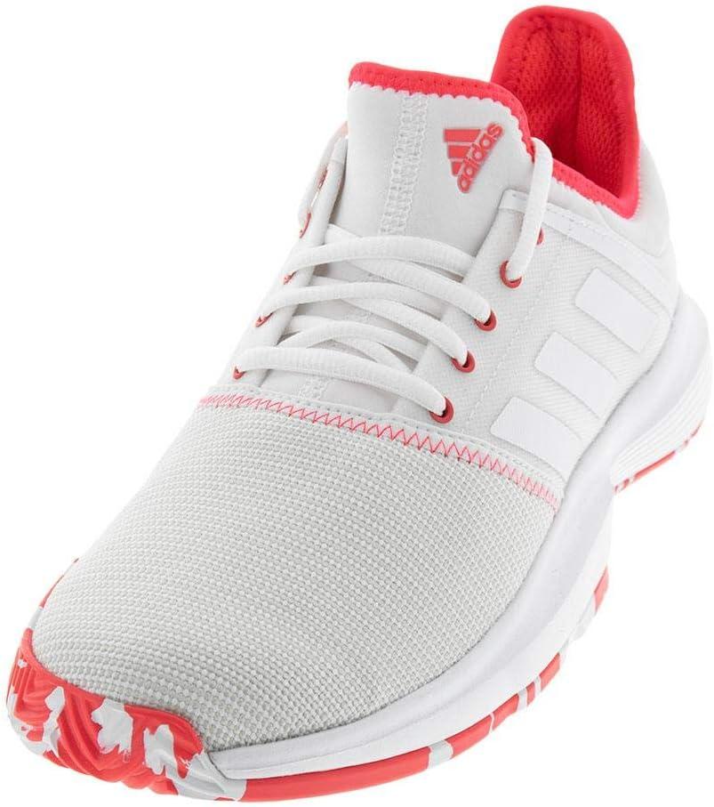 image:imageadidas Gamecourt Tennis ShoeWhiteWhiteShock Red