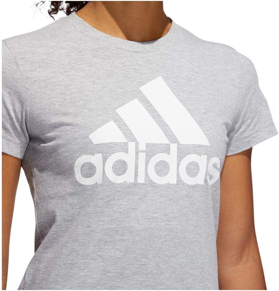 image:imageadidas Mens Basic Badge Of Sport TShirtMedium Grey HeatherWhite