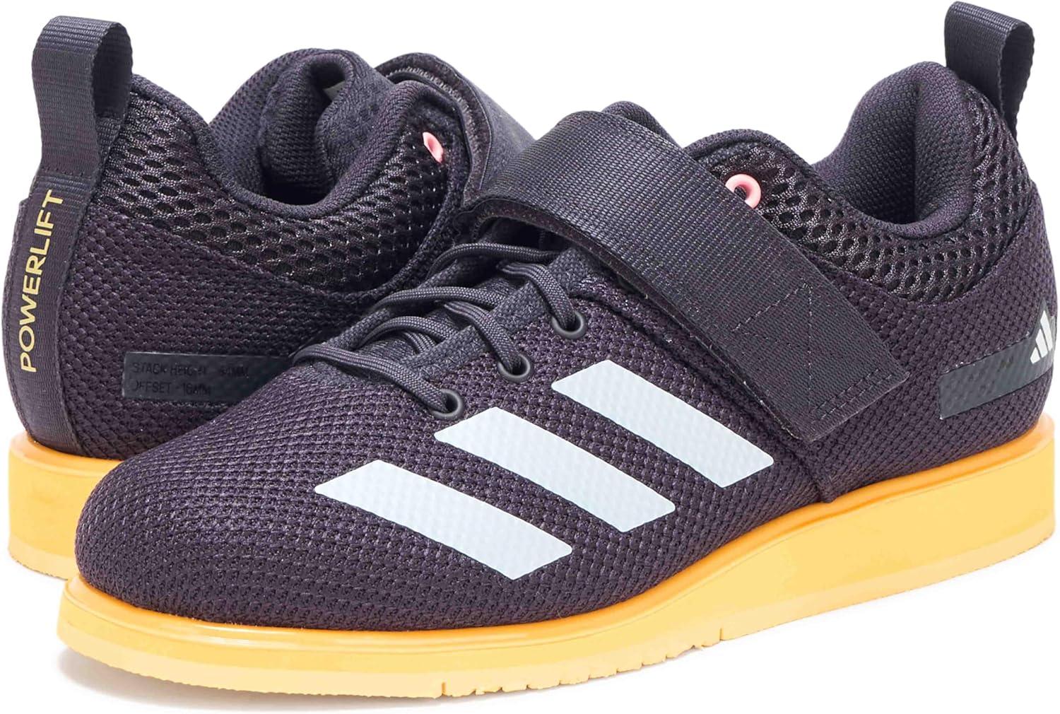 image:imageadidas Unisex Adult Powerlift 5 Weightlifting ShoesAurora BlackZero MetallicSpark