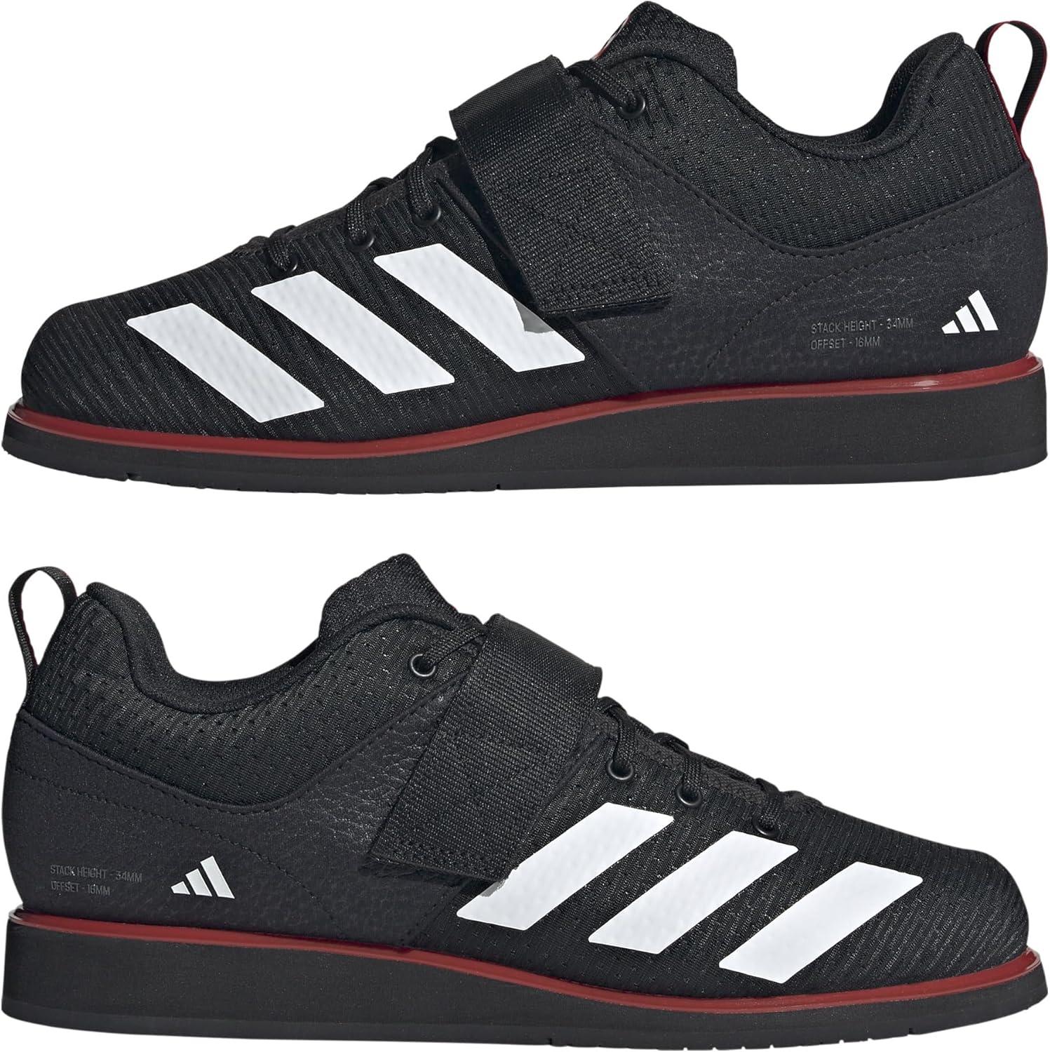 image:imageadidas Unisex Adult Powerlift 5 Weightlifting ShoesBlackWhitePure Ruby