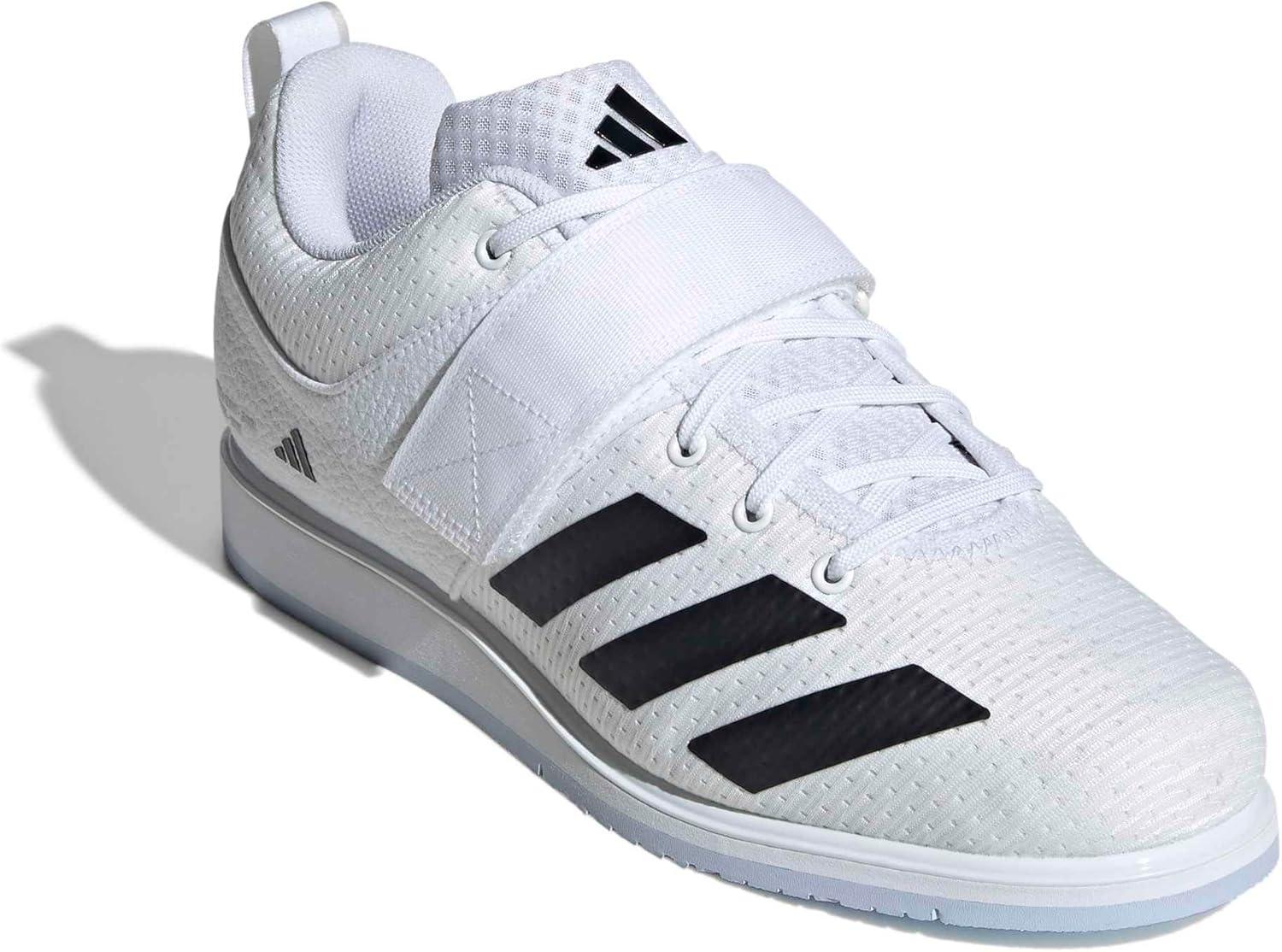 image:imageadidas Unisex Adult Powerlift 5 Weightlifting ShoesWhiteBlackCrystal Sky
