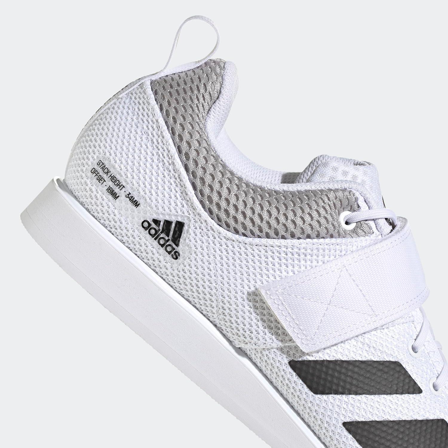 image:imageadidas Unisex Adult Powerlift 5 Weightlifting ShoesWhiteBlackGrey