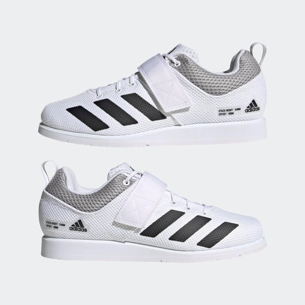 image:imageadidas Unisex Adult Powerlift 5 Weightlifting ShoesWhiteBlackGrey