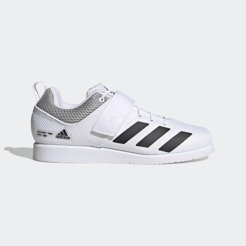 image:imageadidas Unisex Adult Powerlift 5 Weightlifting ShoesWhiteBlackGrey