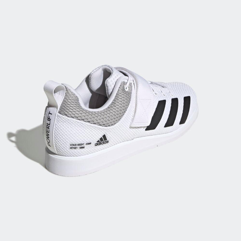 image:imageadidas Unisex Adult Powerlift 5 Weightlifting ShoesWhiteBlackGrey