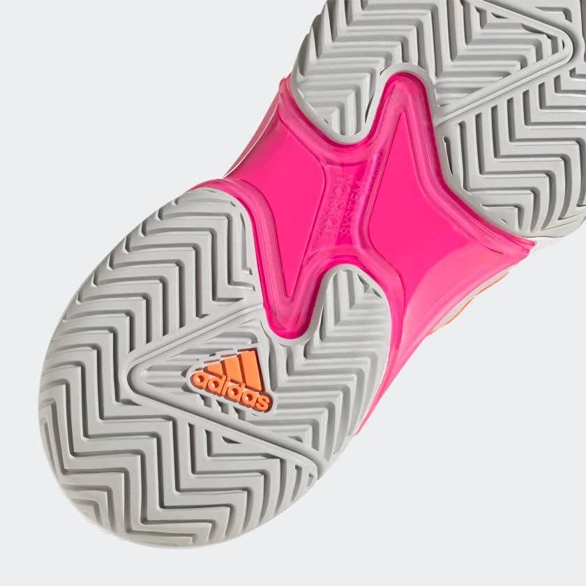 image:imageadidas Womens Barricade Tennis ShoesGrey TwoSolar OrangeTeam Shock Pin