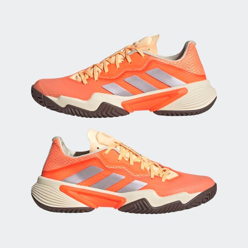 image:imageadidas Womens Barricade Tennis ShoesSolar OrangeTaupe Metallic