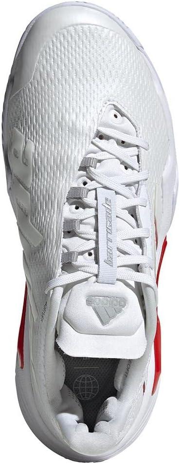 image:imageadidas Womens Barricade Tennis ShoesWhiteSilver MetallicGrey