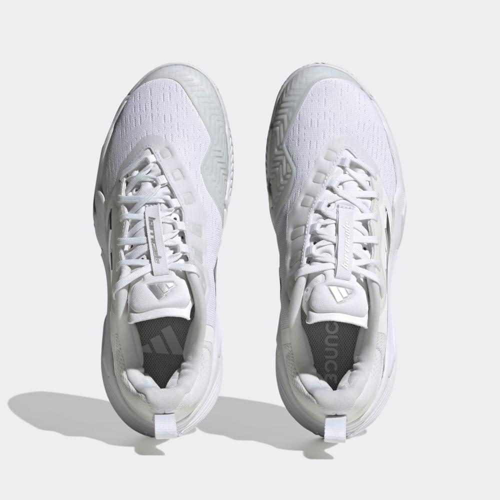 image:imageadidas Womens Barricade Tennis ShoesWhiteSilver MetallicGrey One