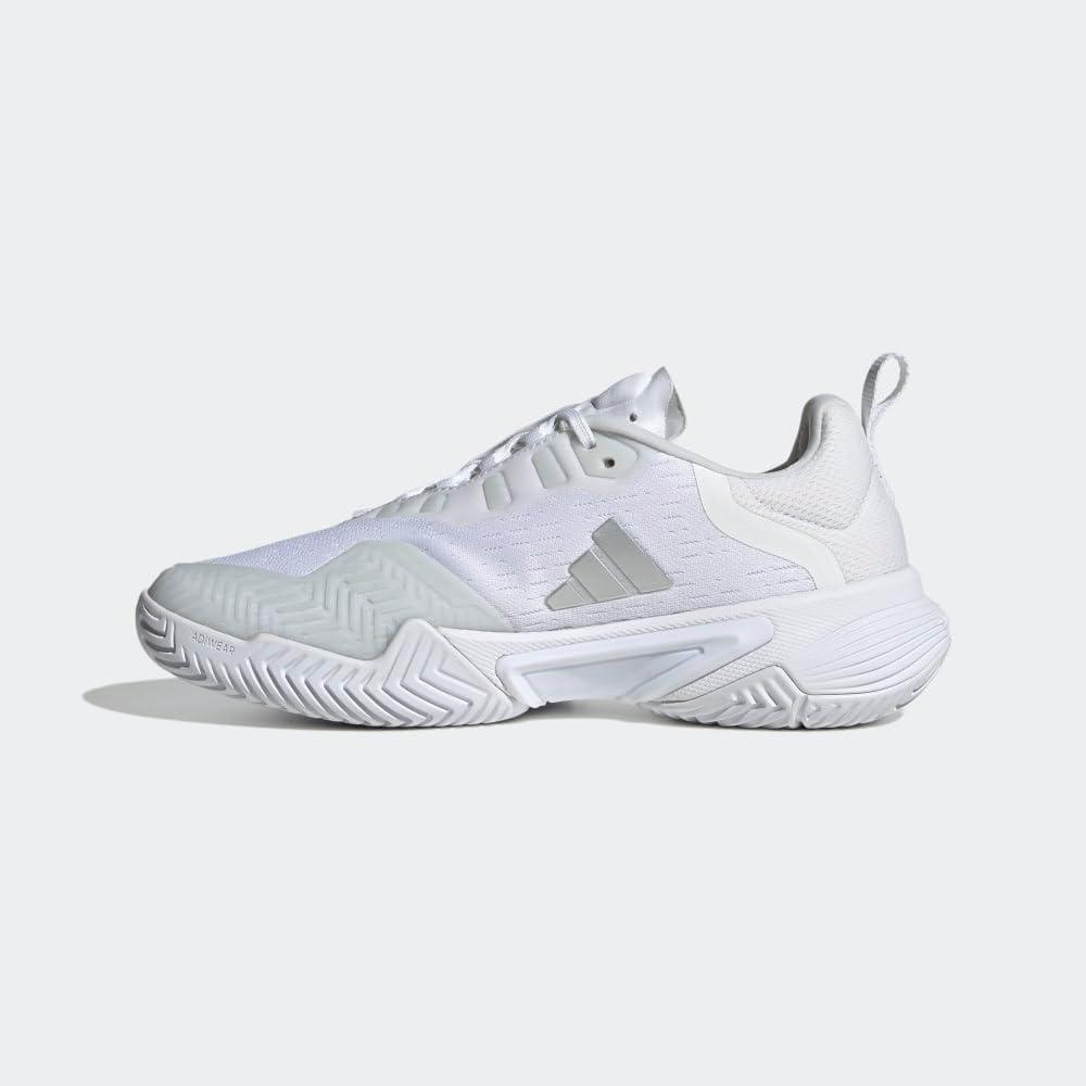 image:imageadidas Womens Barricade Tennis ShoesWhiteSilver MetallicGrey One