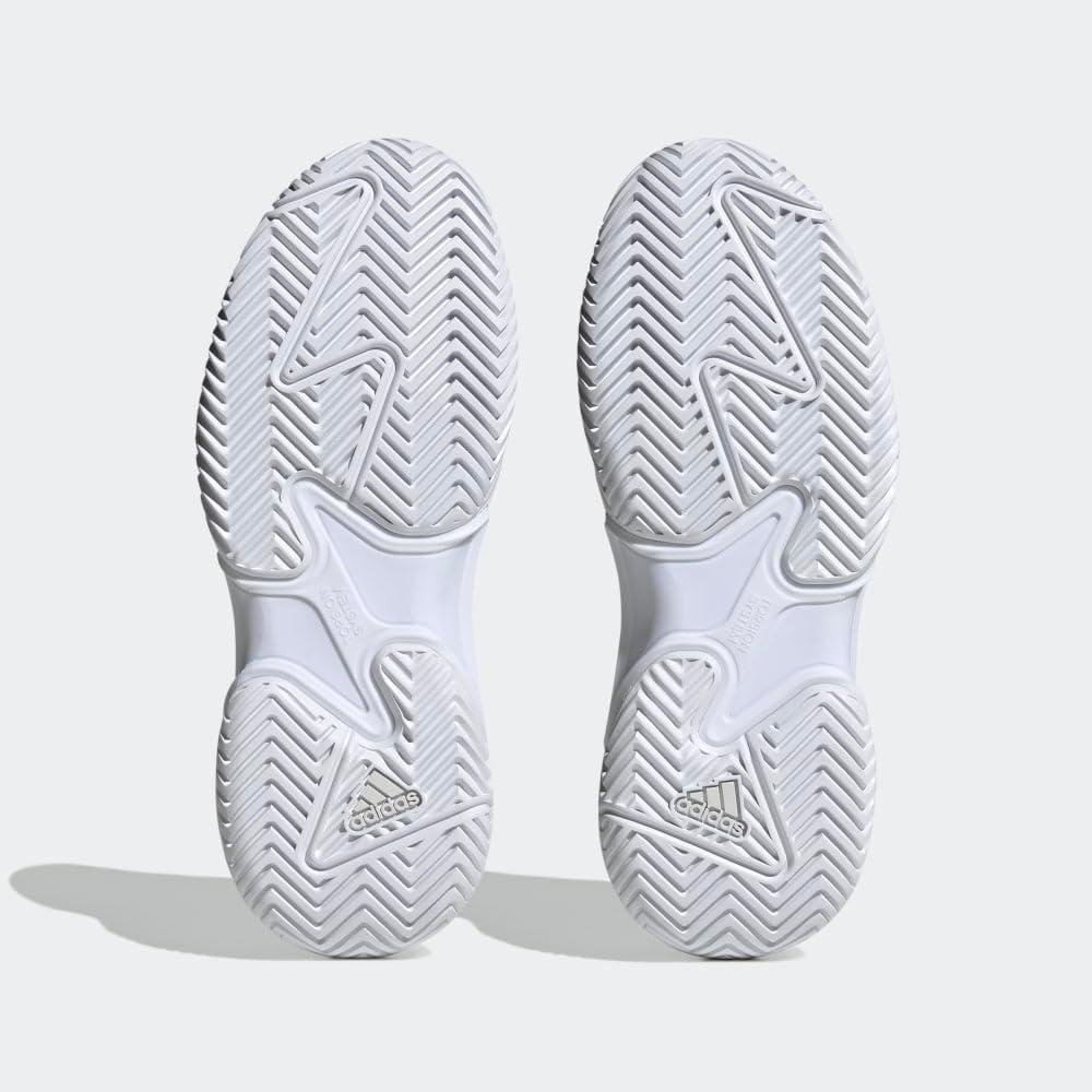 image:imageadidas Womens Barricade Tennis ShoesWhiteSilver MetallicGrey One