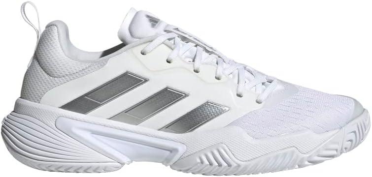 image:imageadidas Womens Barricade Tennis ShoesWhiteSilver MetallicGrey One
