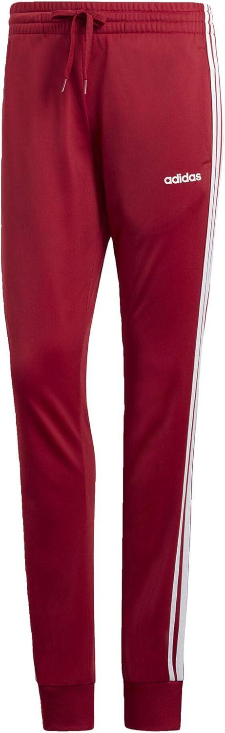 image:imageadidas Womens Essentials 3Stripes Tricot JoggersMaroonWhite