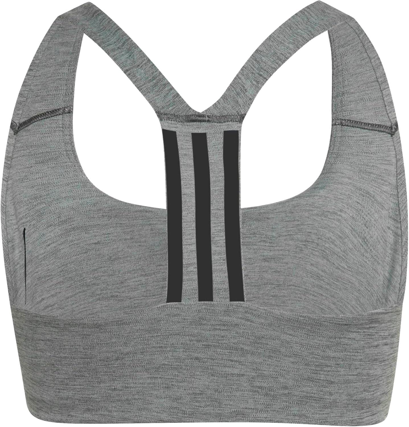 image:imageadidas Womens Plus Size Powerimpact Training Medium Support Bra Color OptionsDark Grey HeatherBlack