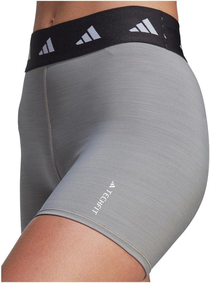 image:imageadidas Womens Techfit Short LeggingsMedium Grey HeatherCarbon