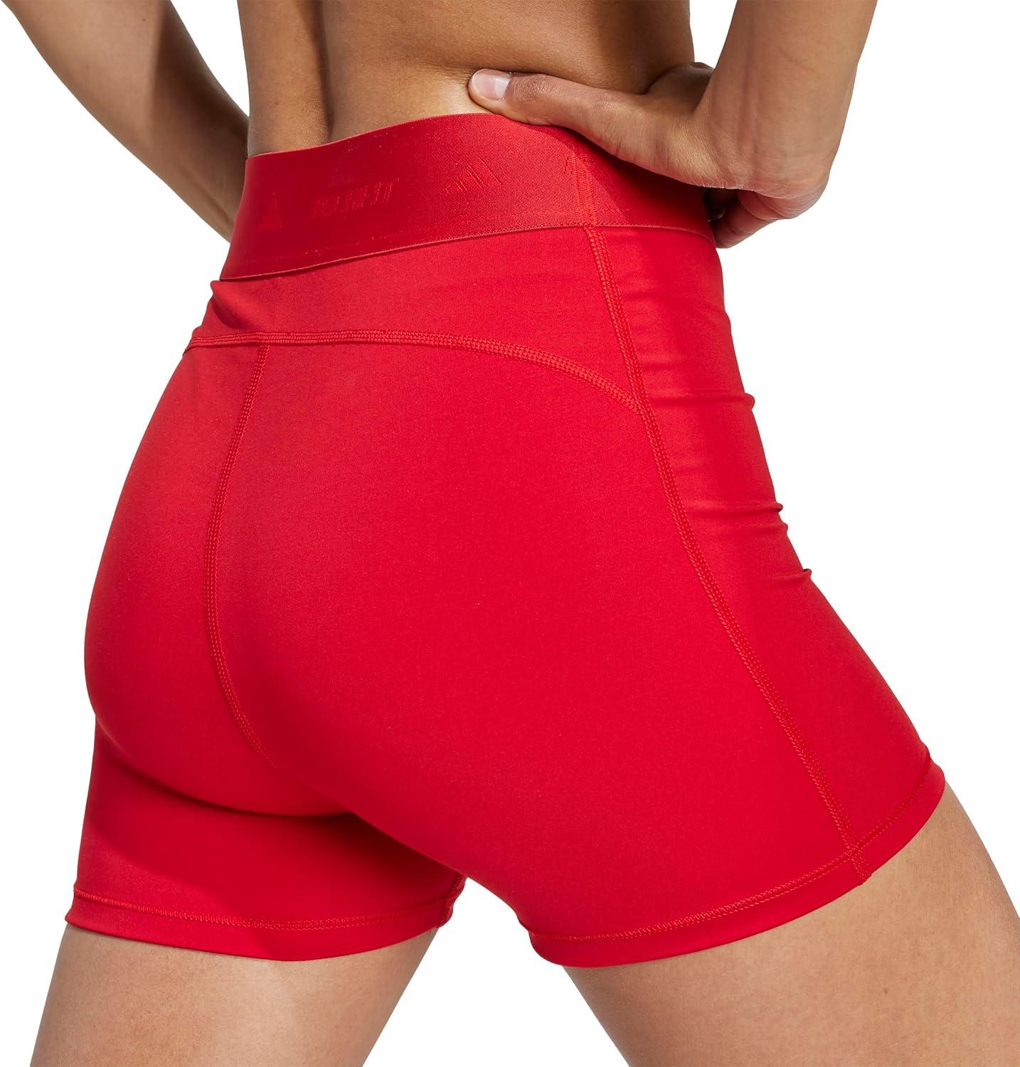 image:imageadidas Womens Techfit Short LeggingsTeam Power Red