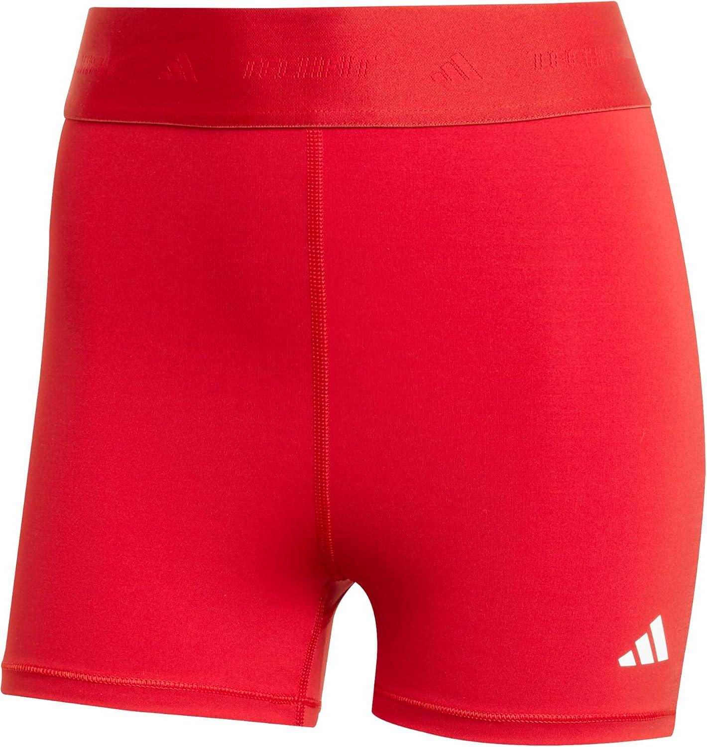 image:imageadidas Womens Techfit Short LeggingsTeam Power Red