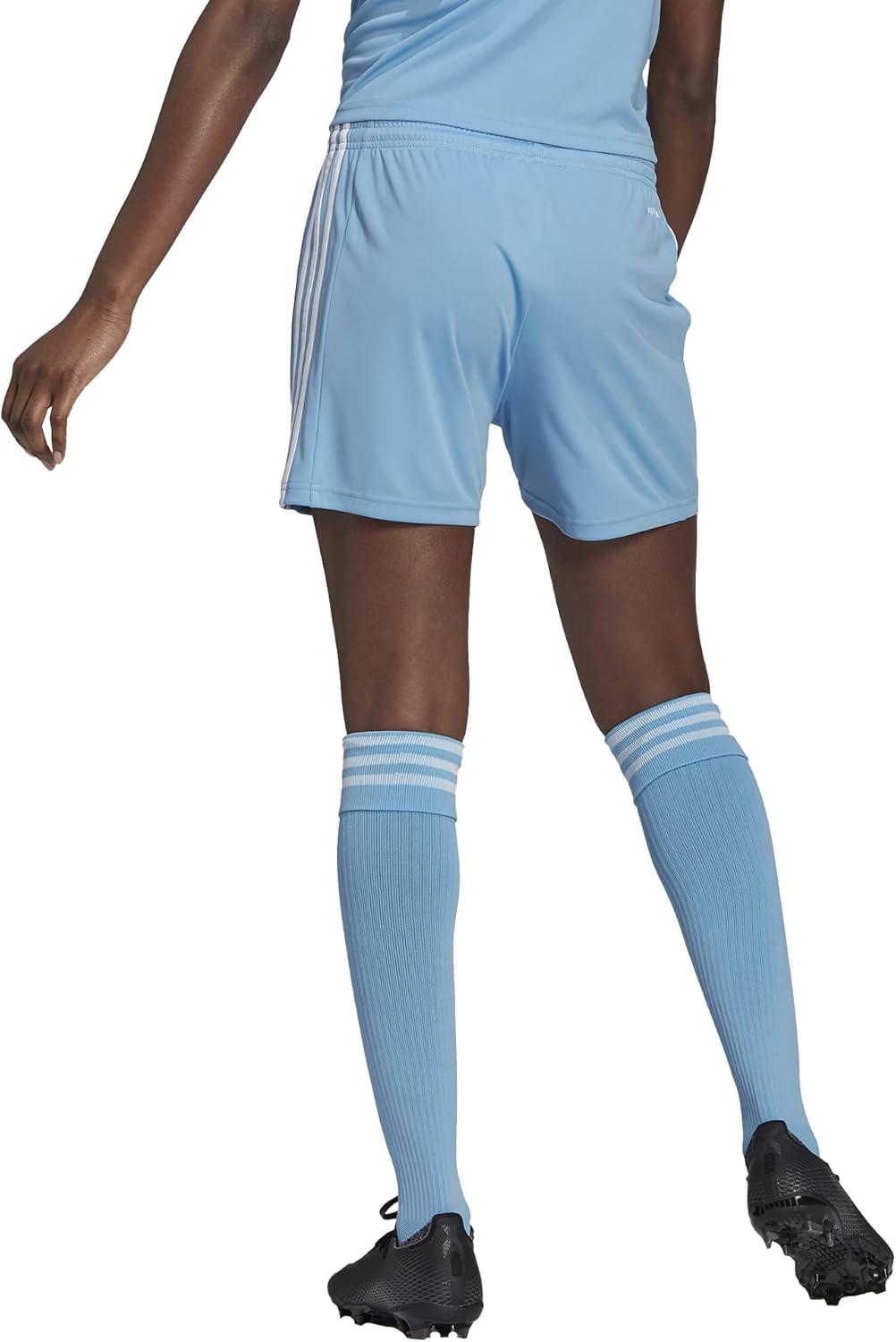 image:imageadidas Womens Tiro 21 Sweat ShortsTeam Light BlueWhite Full Stripes