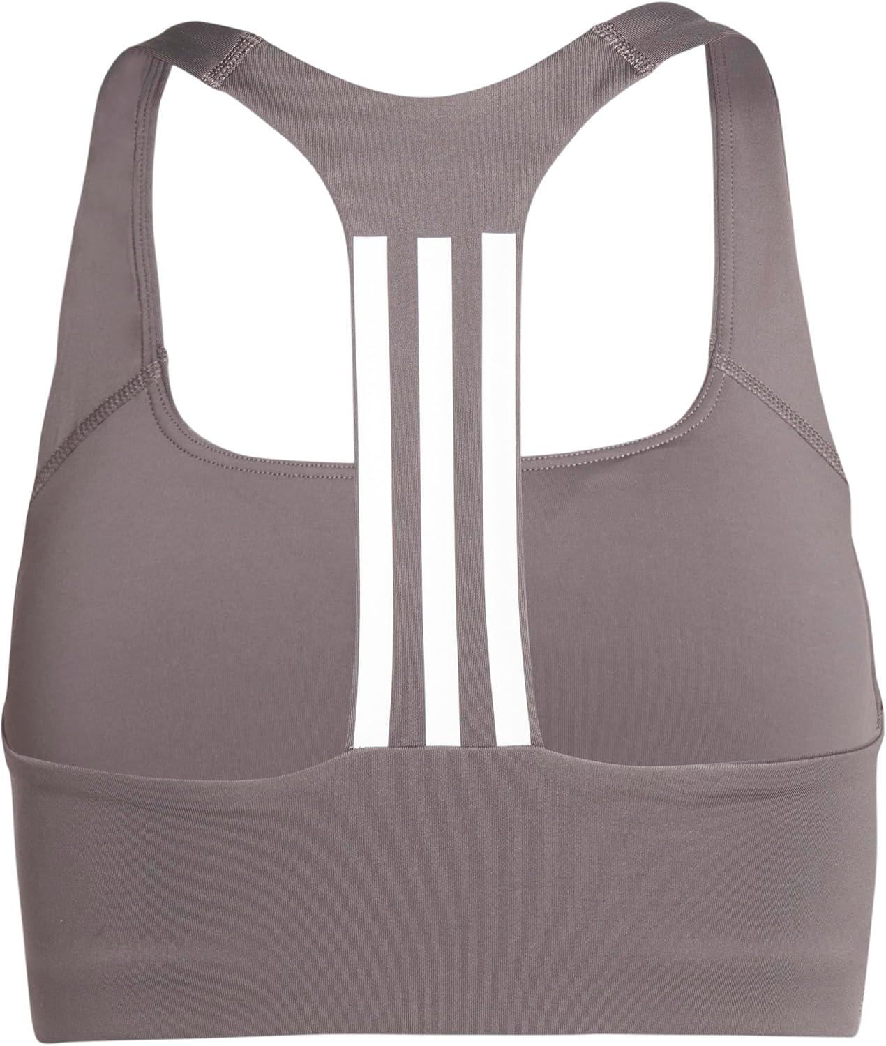 image:imageadidas Womens Training Medium Support Better 3Stripes BraCharcoal