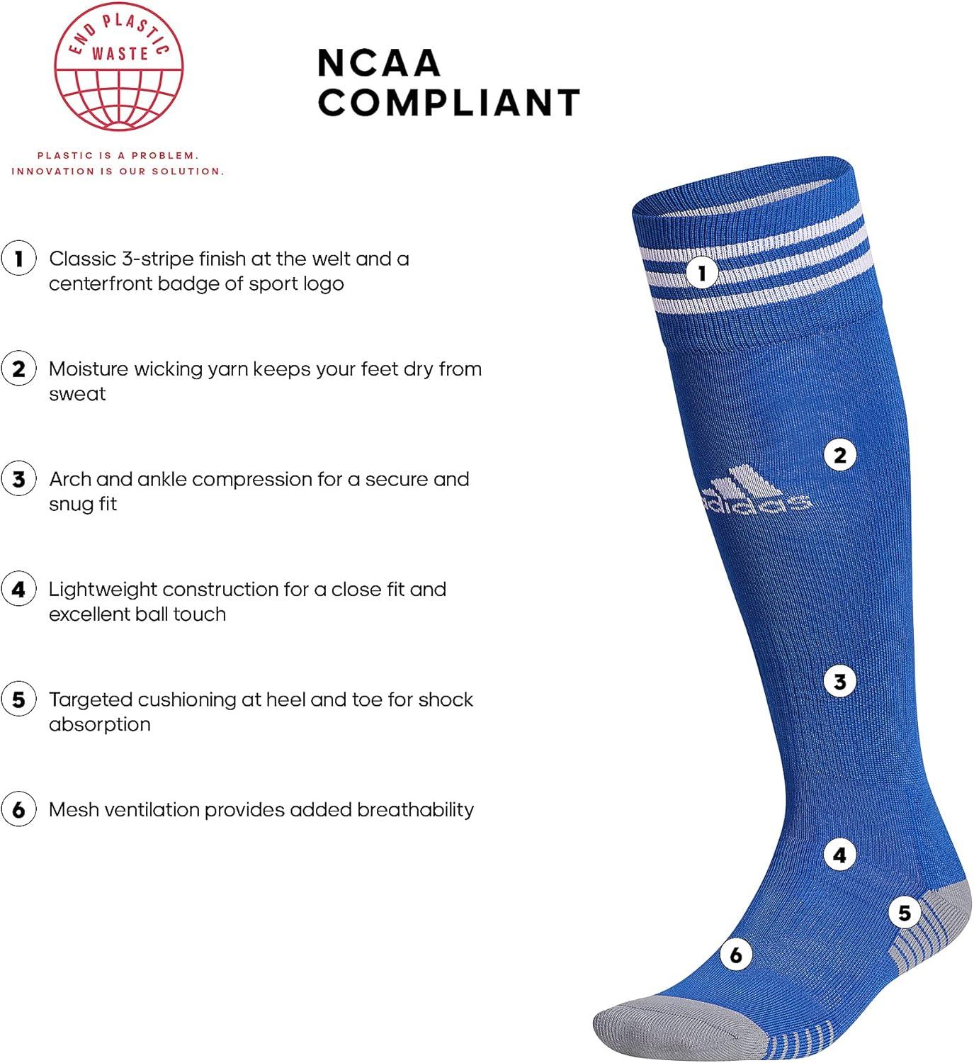 image:imageadidas unisexadult Copa Zone Cushion 4 Soccer Socks 1pairBold BlueWhite