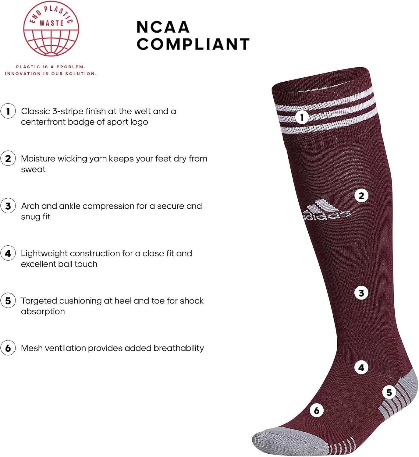 image:imageadidas unisexadult Copa Zone Cushion 4 Soccer Socks 1pairTeam MaroonWhite