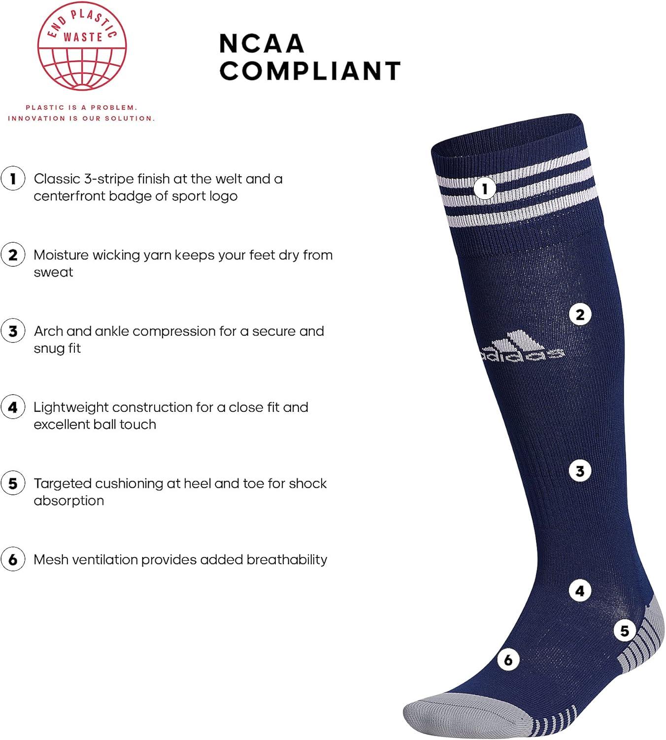 image:imageadidas unisexadult Copa Zone Cushion 4 Soccer Socks 1pairTeam Navy BlueWhite