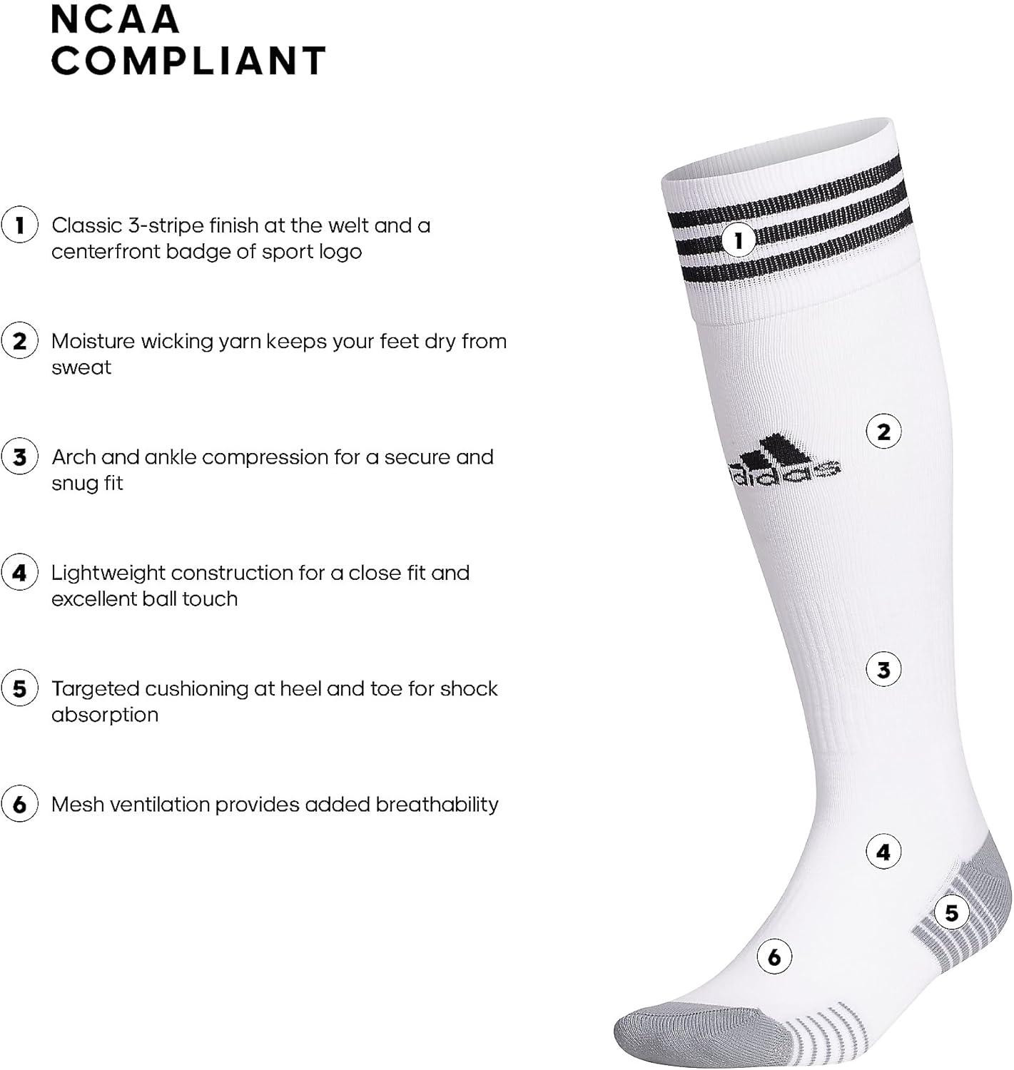 image:imageadidas unisexadult Copa Zone Cushion 4 Soccer Socks 1pairWhiteBlack