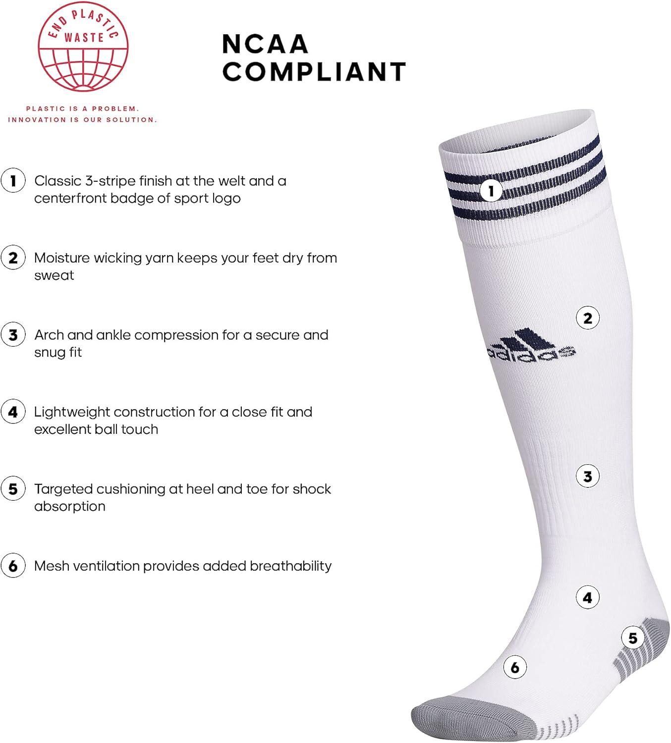 image:imageadidas unisexadult Copa Zone Cushion 4 Soccer Socks 1pairWhiteTeam Navy Blue