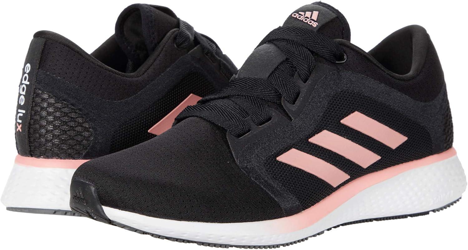 image:imageadidas womens Edge Lux 4 Running ShoeBlackGlory PinkWhite