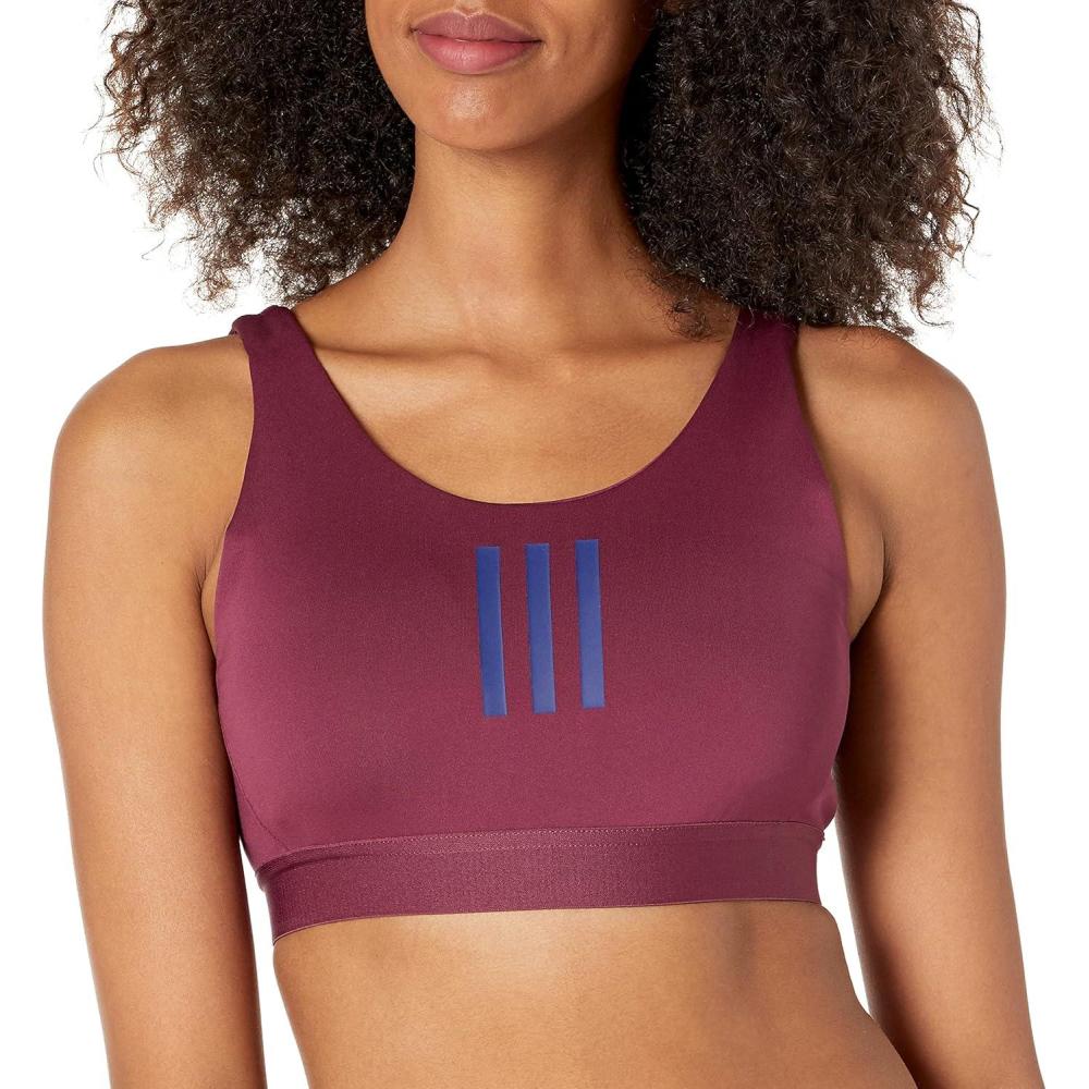image:imageAdidas Womens Dont Rest 3Stripes BraVictory CrimsonVictory Blue