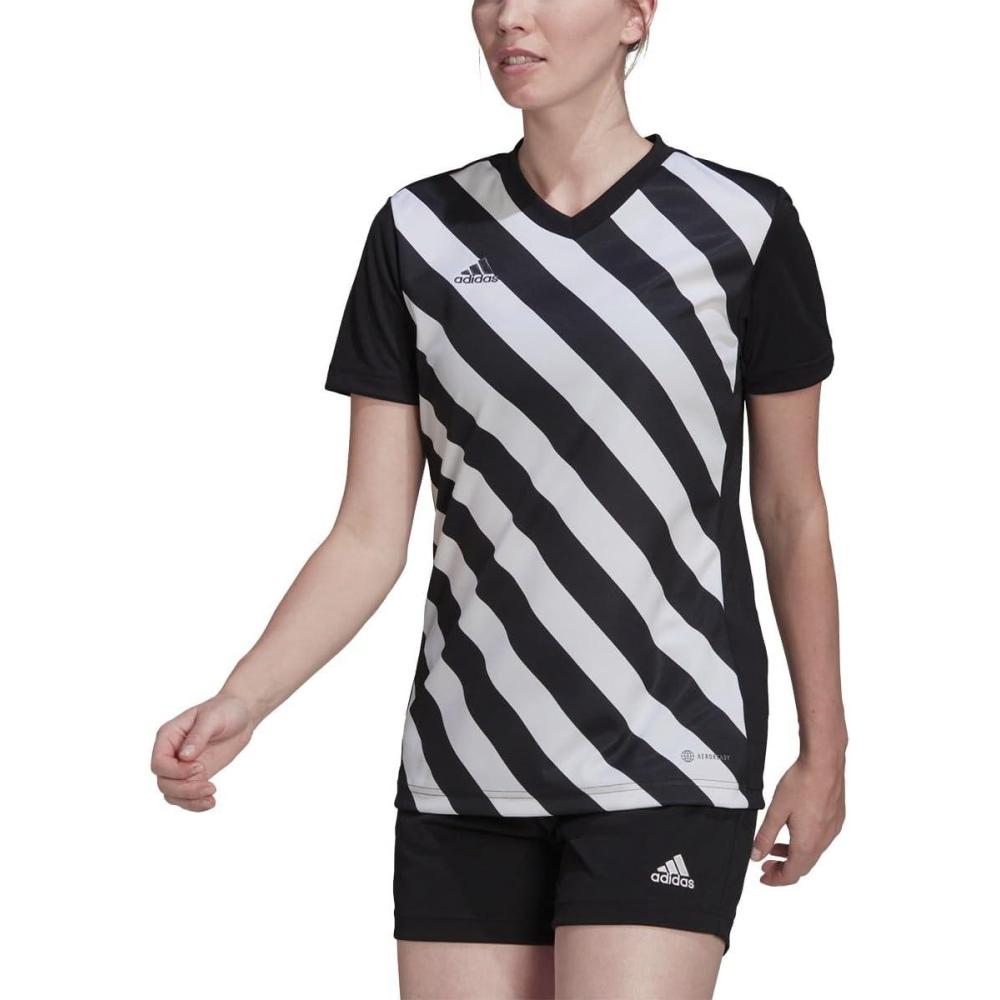 image:imageAdidas Womens Entrada 22 Graphic JerseyBlackWhite