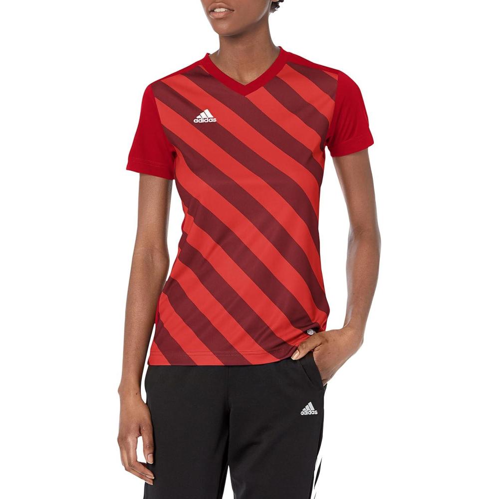 image:imageAdidas Womens Entrada 22 Graphic JerseyTeam Power RedShadow Red