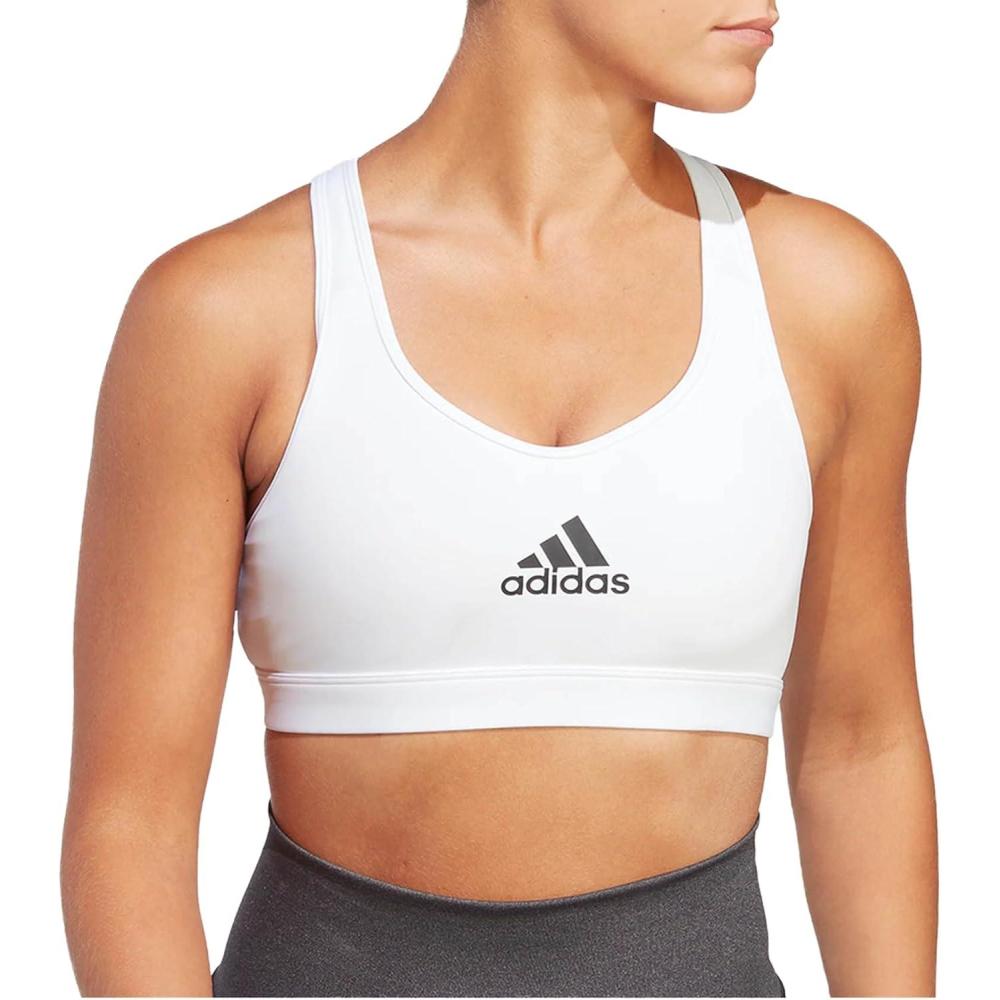 image:imageAdidas Womens Powerreact Training Medium Support BraWhiteBlack