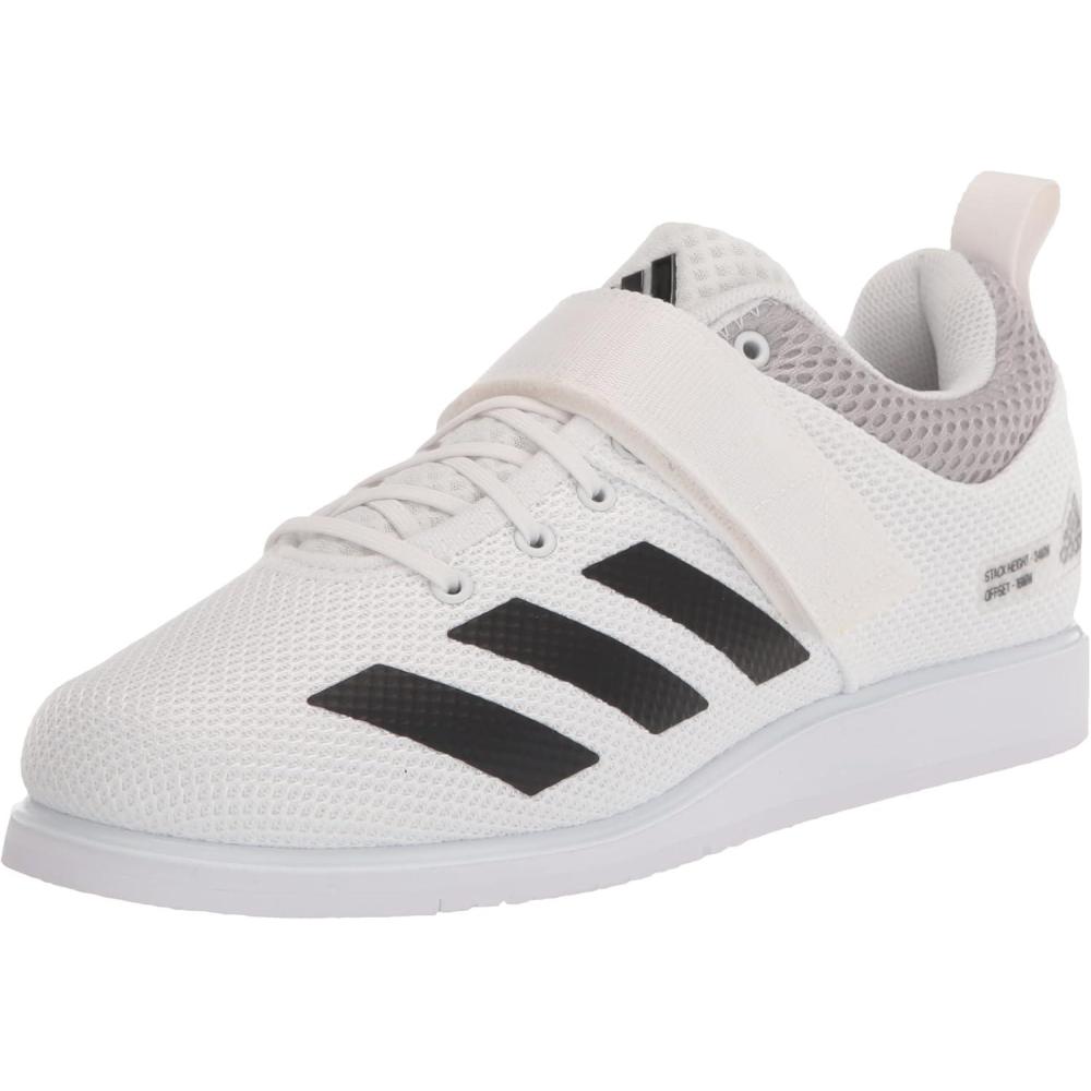 image:imageadidas Unisex Adult Powerlift 5 Weightlifting ShoesWhiteBlackGrey