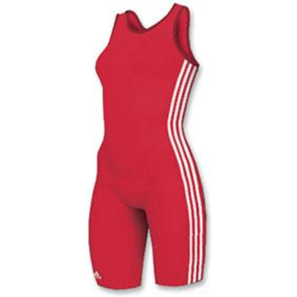 image:imageadidas Womens 3 Stripe Wrestling Singlet RedWhite WL