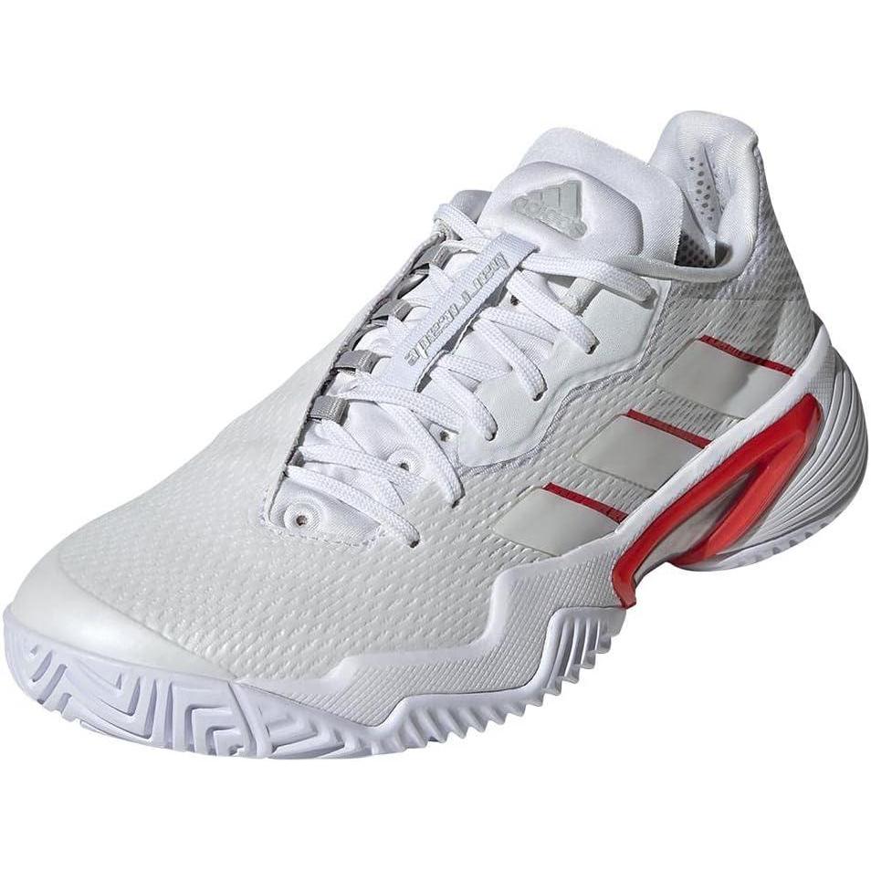 image:imageadidas Womens Barricade Tennis ShoesWhiteSilver MetallicGrey