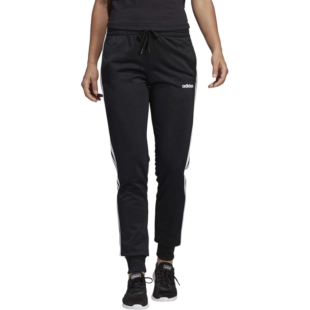 image:imageadidas Womens Essentials 3Stripes Tricot JoggersBlackWhite