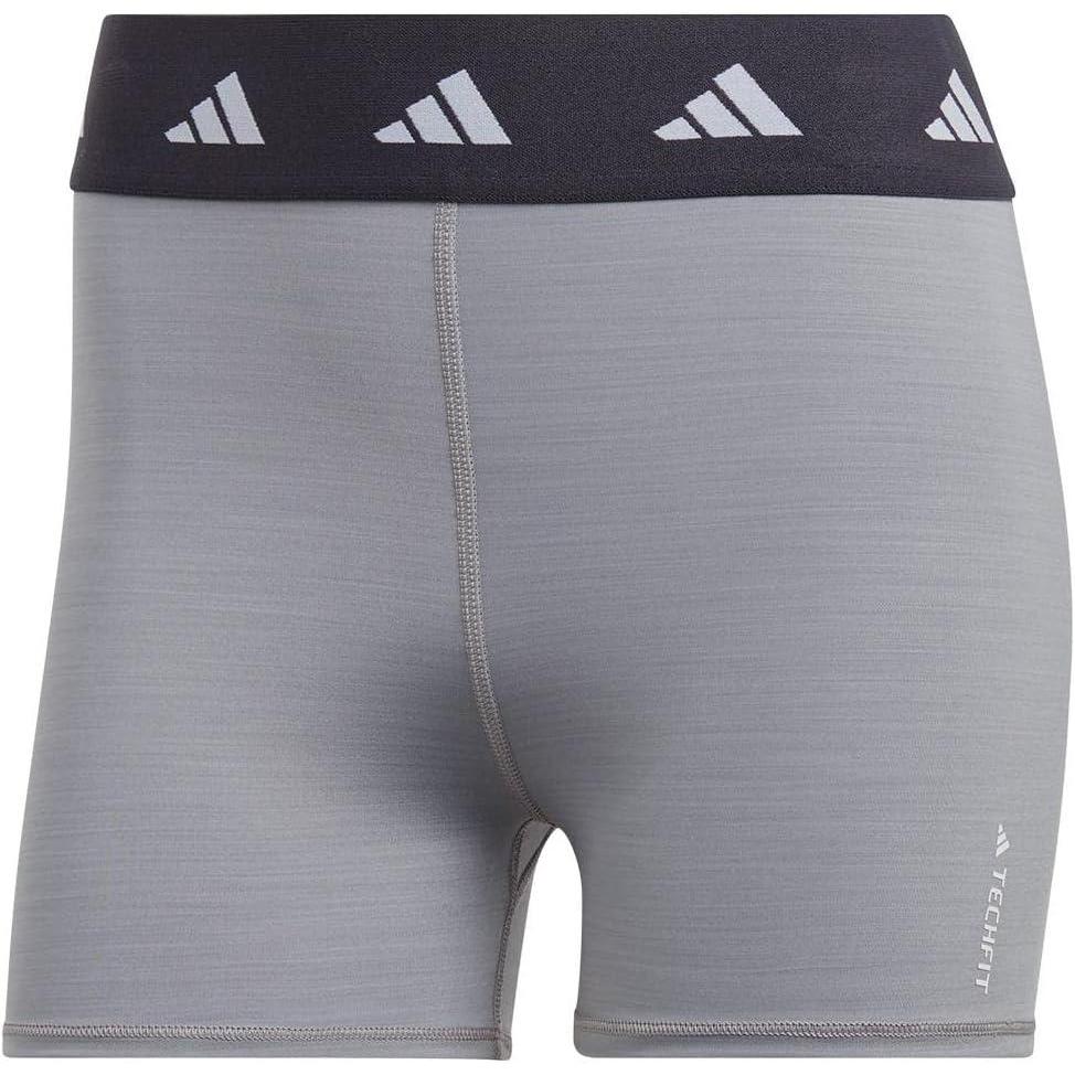 image:imageadidas Womens Techfit Short LeggingsMedium Grey HeatherCarbon