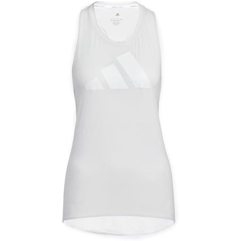 image:imageadidas Womens Training 3Stripes Logo Tank Top Dash GreyWhiteDash GreyWhite
