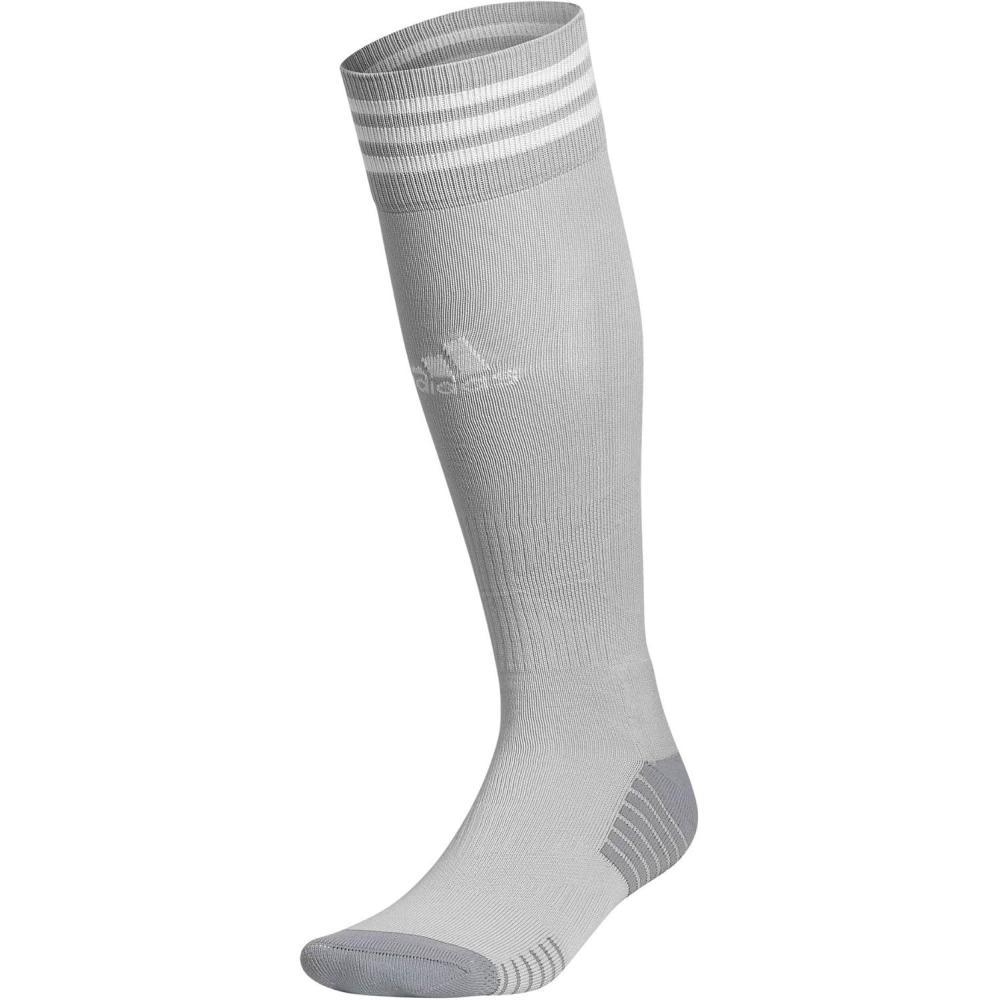 image:imageadidas unisexadult Copa Zone Cushion 4 Soccer Socks 1pairGreyTeam Light GreyWhite