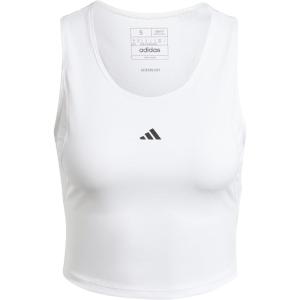 Adidas Womens Techfit Cropped Training Tank Top(White)