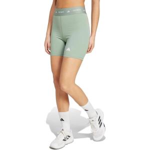 Adidas Womens Techfit Training Short Leggings(Silver Green)