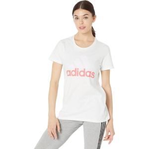 adidas Men’s Basic Badge Of Sport T-Shirt(White/Almost Pink/Semi Turbo)