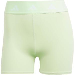 adidas Womens Techfit Short Leggings(Semi Green Spark)