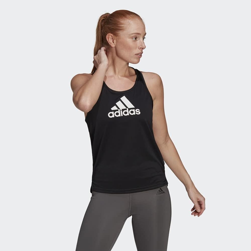 image:imageAdidas Womens Aeroready Designed 2 Move Logo Sport Tank TopBlackWhite