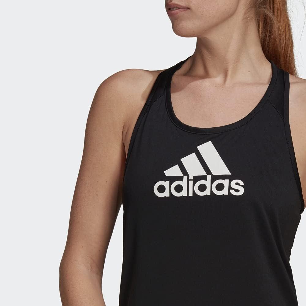 image:imageAdidas Womens Aeroready Designed 2 Move Logo Sport Tank TopBlackWhite