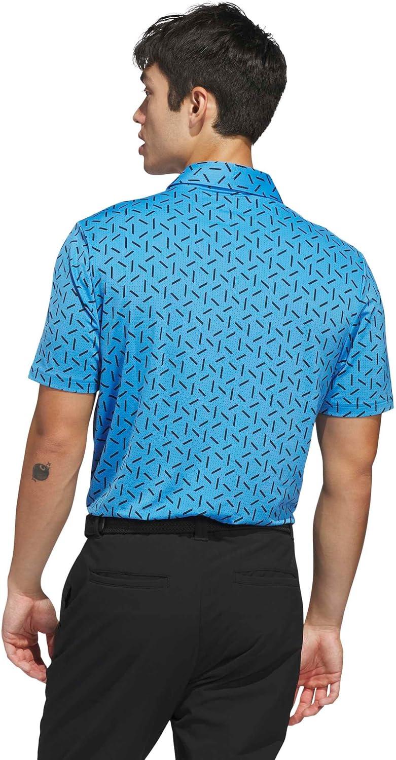 image:imageadidas Mens Ultimate365 Mesh Print Climacool PoloLucid Ray Blue