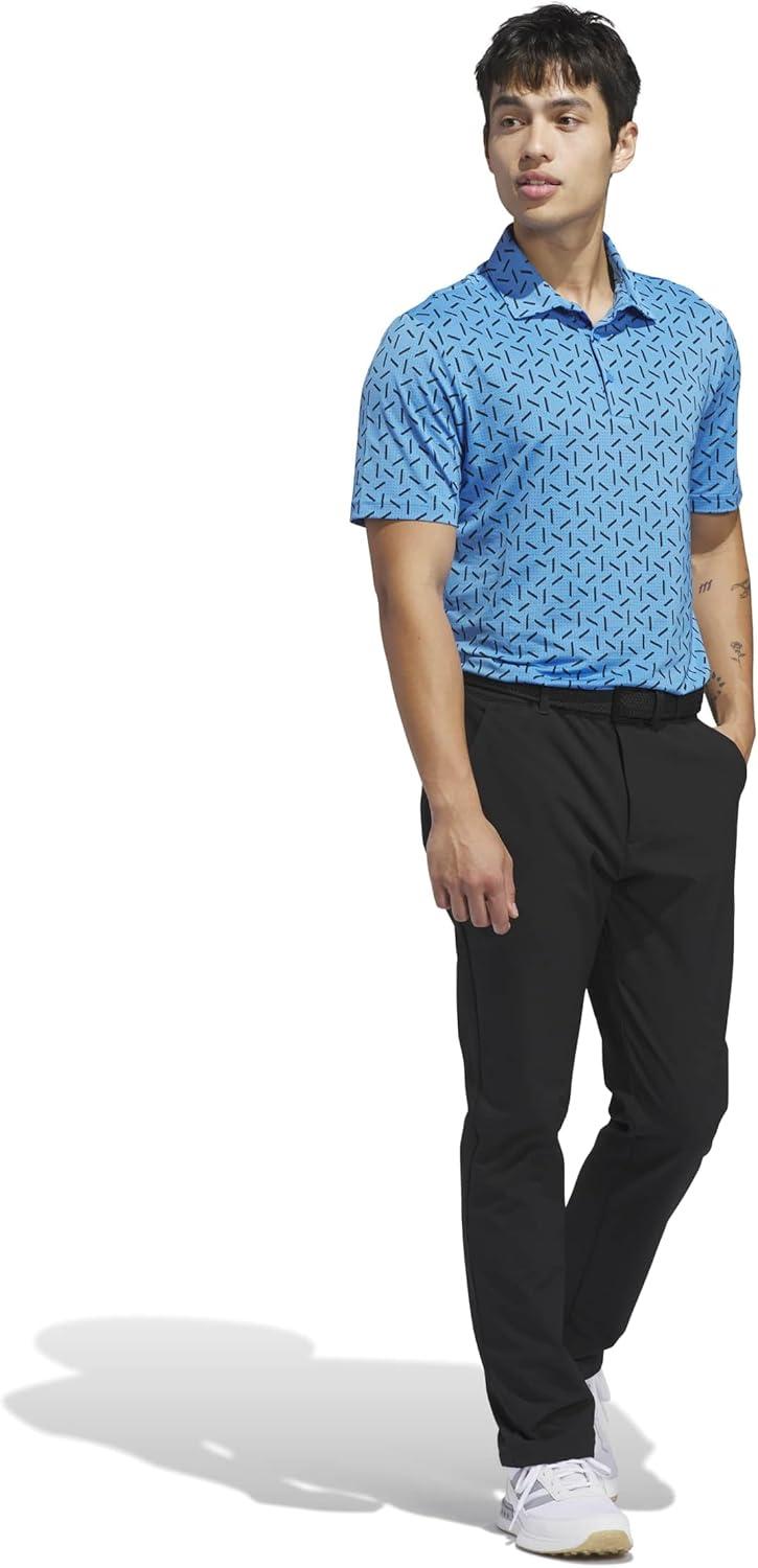 image:imageadidas Mens Ultimate365 Mesh Print Climacool PoloLucid Ray Blue